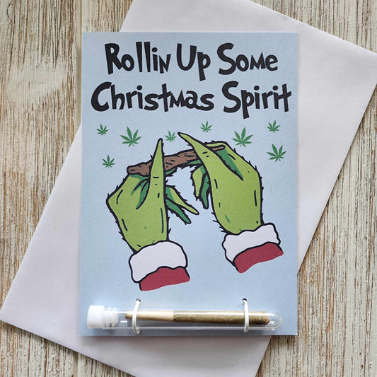 Rollin up some Christmas Spirit Greeting Card