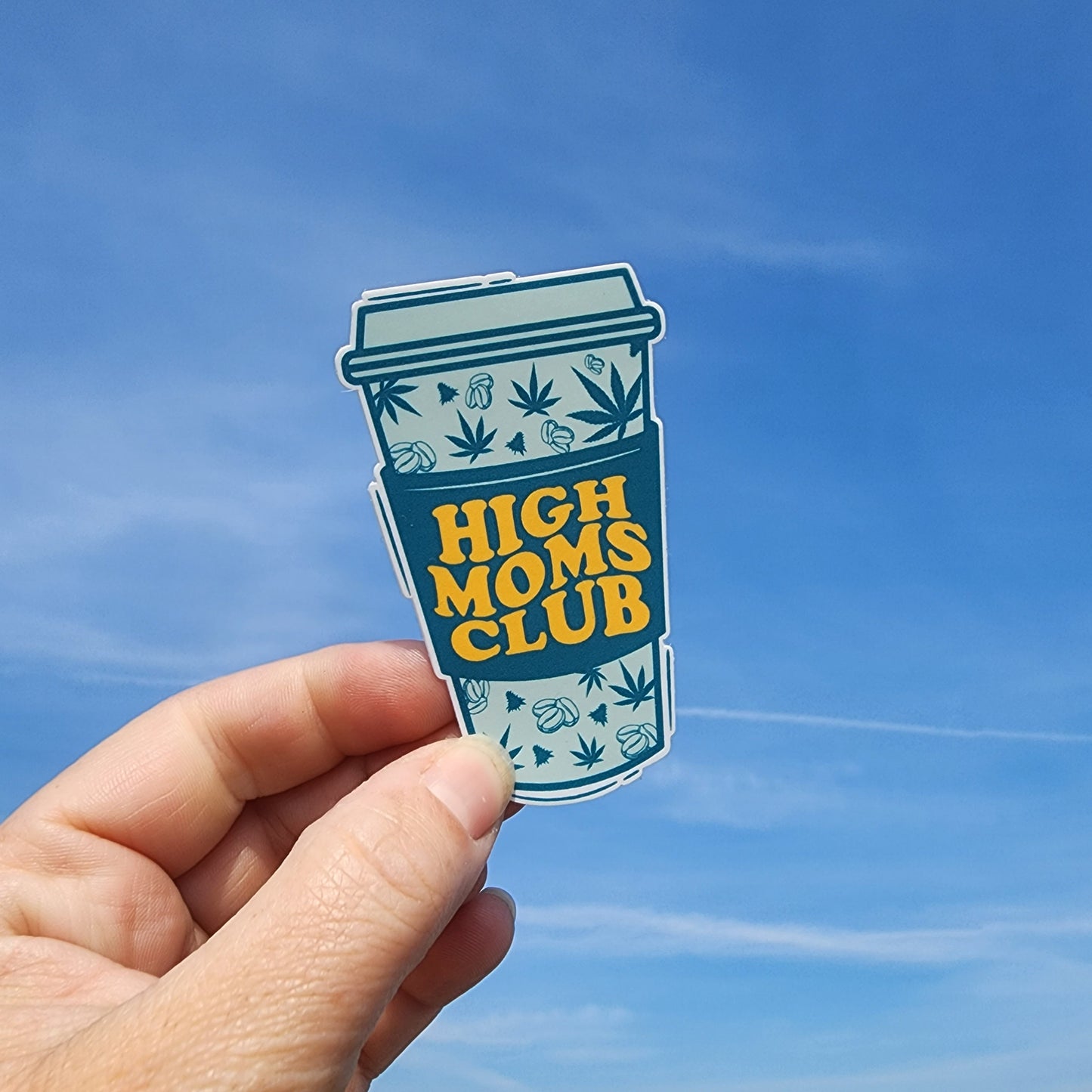 High Moms Club Cannabis Sticker