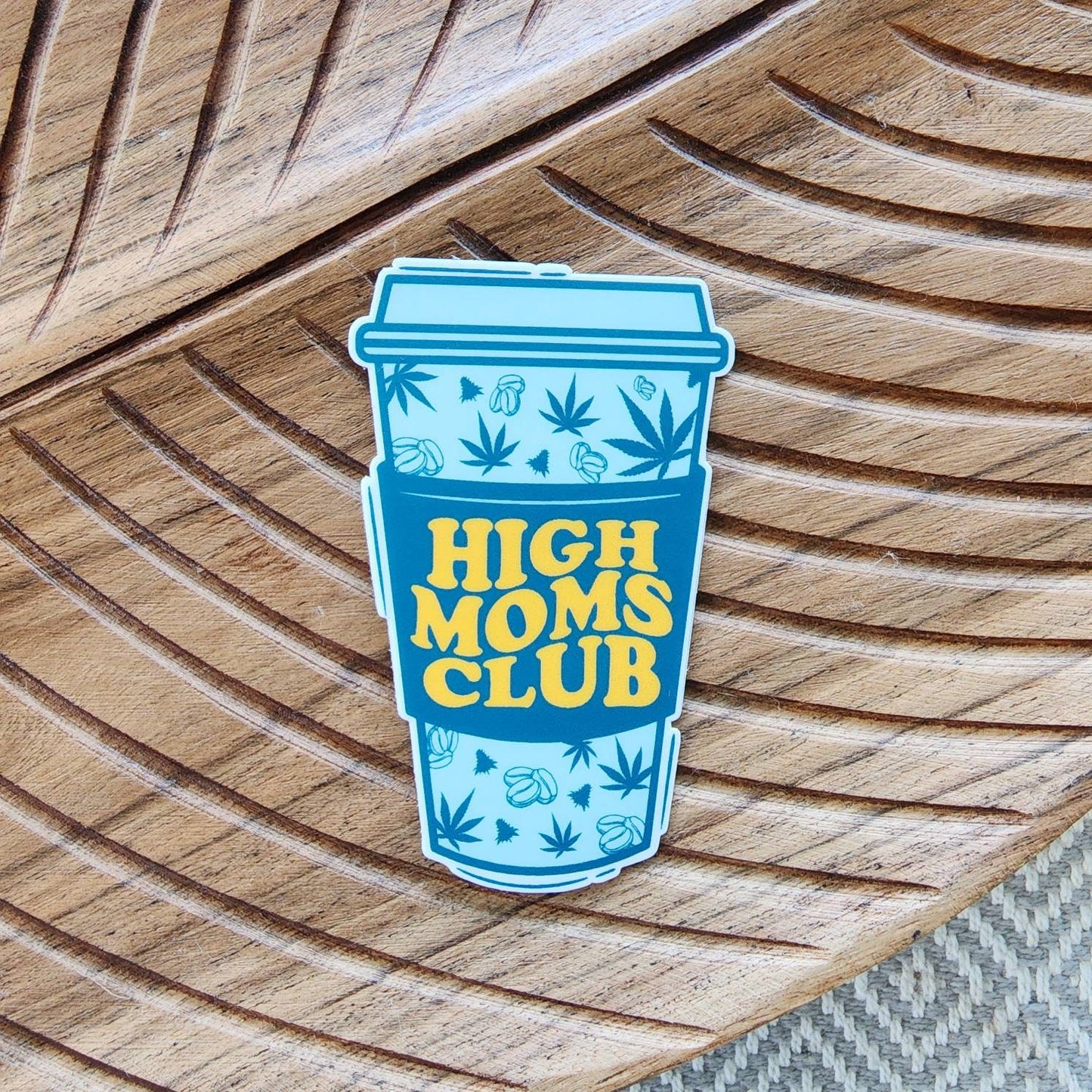 High Moms Club Cannabis Sticker