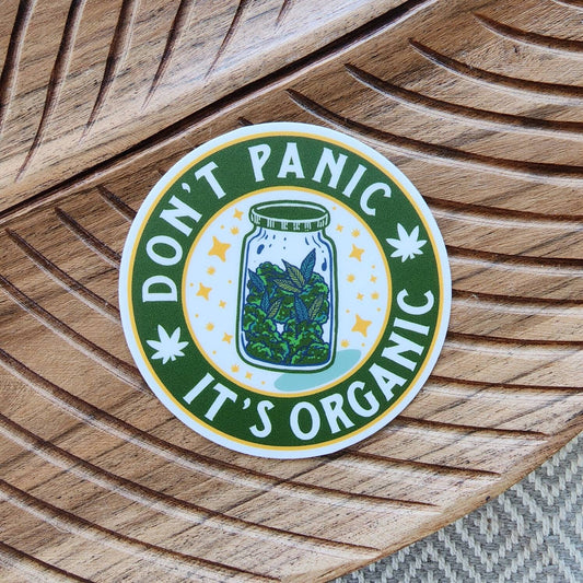 Don't Panic It's Organic Sticker
